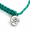 Green Cast Away bracelet with its stainless steel Galápagos for Life charm