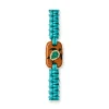 Cast Away bracelet in turquoise recycled cord with a recovered wood charm inlaid with a sea turtle