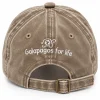Back of the sand cap with the Galapagos for Life logo and adjustable strap