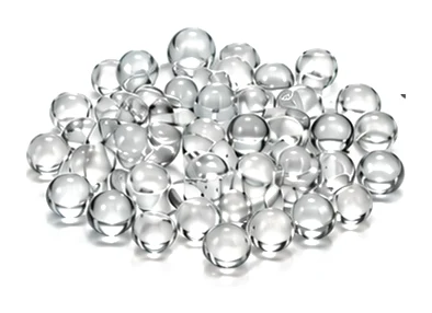 Glass beads made from recycled glass bottles